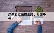 开云官方app下载站-广东宏远获得金牌，为国争光！