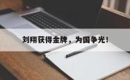 开云官方体育app官网-刘翔获得金牌，为国争光！