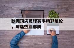 开云官方体育app官网-欧洲顶尖足球赛事精彩绝伦，球迷热血沸腾