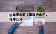 开云官方app下载站-山东泰山胜上海绿地申花，掠夺三分